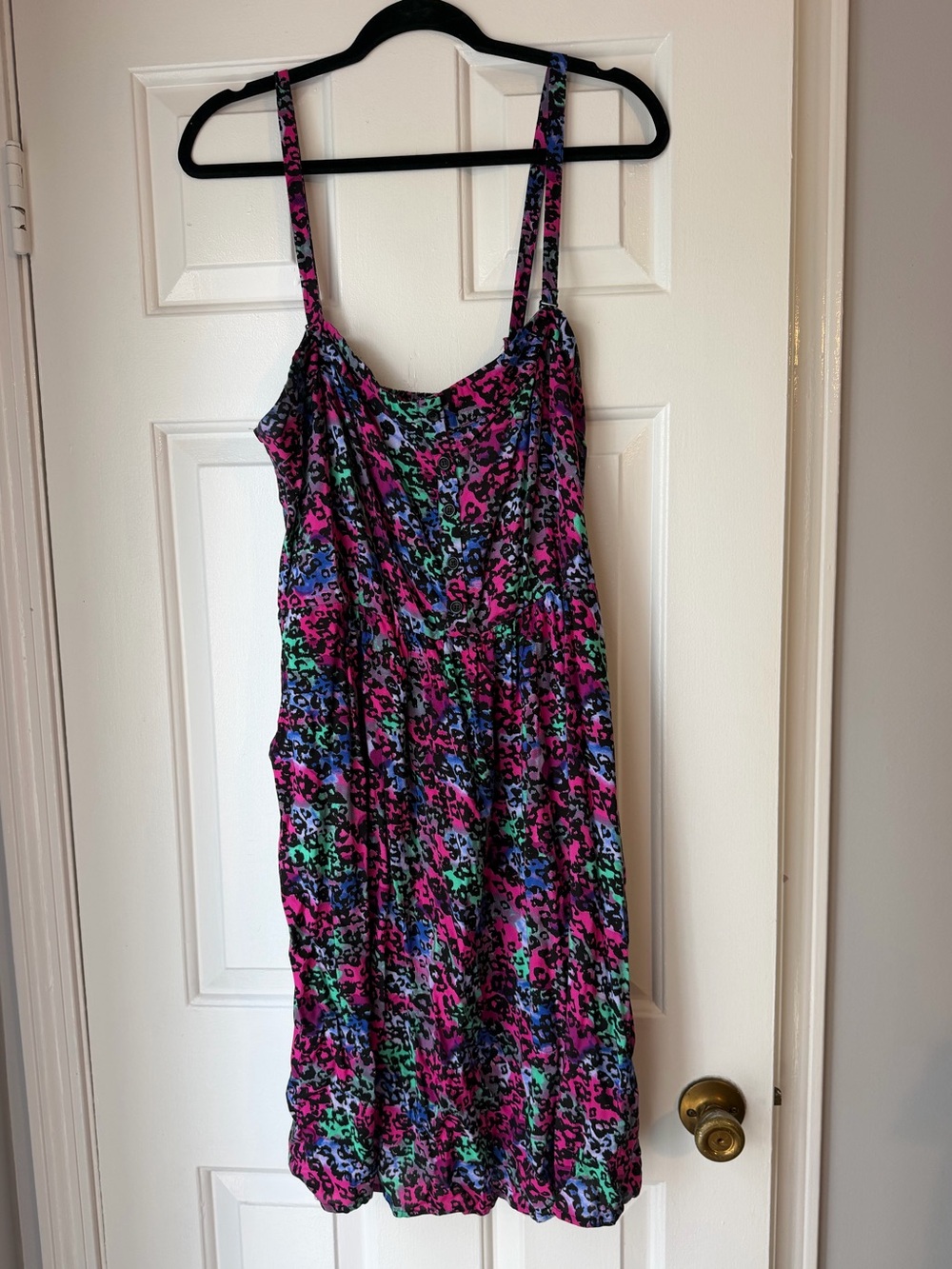 Torrid Multicolor Leopard Print Midi Dress